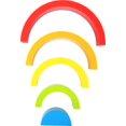 thumbnail image 2 of Bloques de construcción de arco iris de madera de Small Foot (pequeños) - Los bebés aprenden patrones y colores de coordinación ojo-mano mientras desarrollan habilidades motoras finas - Juego educativ, 2 of 4