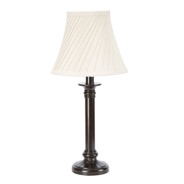 Better Homes and Gardens Bronze Table Lamp with Twist Pleat Shade ...