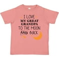 thumbnail image 3 of Inktastic I Love My Great Grandpa to the Moon and Back Boys or Girls Toddler T-Shirt, 3 of 5