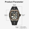 thumbnail image 6 of MEGIR Brand Sports Watch for Men Silicone Mechanical Hollow Full Automatic Movement Wristwatch Clock, 6 of 6