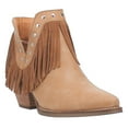 thumbnail image 2 of Dingo Womens Fine N' Dandy Fringe Studded Snip Toe Cowboy  Ankle Boots, 2 of 5