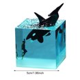 thumbnail image 4 of Decorativa Ballena Marina Cubo Animal Del Océano Resina 5cm La Habitación, 4 of 9