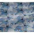 thumbnail image 6 of oneOone Viscose Jersey Grayish Blue Fabric Abstract Face Sewing Fabric By The Yard Printed Diy Clothing Sewing Supplies 60 Inch Wide, 6 of 7