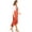 Paprika, variant on Fashion Women's Button Strap Overall Jumper Pinafore Peplum Hem Midi Dress