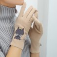 thumbnail image 1 of Guantes de mujer de invierno de terciopelo cálidos y bonitos para estudiantes, para conducir, para pantallas táctiles, para esquiar y montar a caballo, 1 of 5
