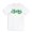 White, variant on Lucky Women's White T-Shirt Green Clover Design St. Patrick's Day Holiday Shirt
