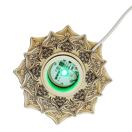 

LED Quartz 3D Night Light Bracket Natural Stones Sphere Holder Crystal Ball Base Home Decoration Crystal Ball Stand MULTICOLOR A