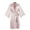 Pink, variant on Robe Women Silk Nightgown Lace Trim Light Weight Comfy Robes for Women Valentines Day Bathrobe