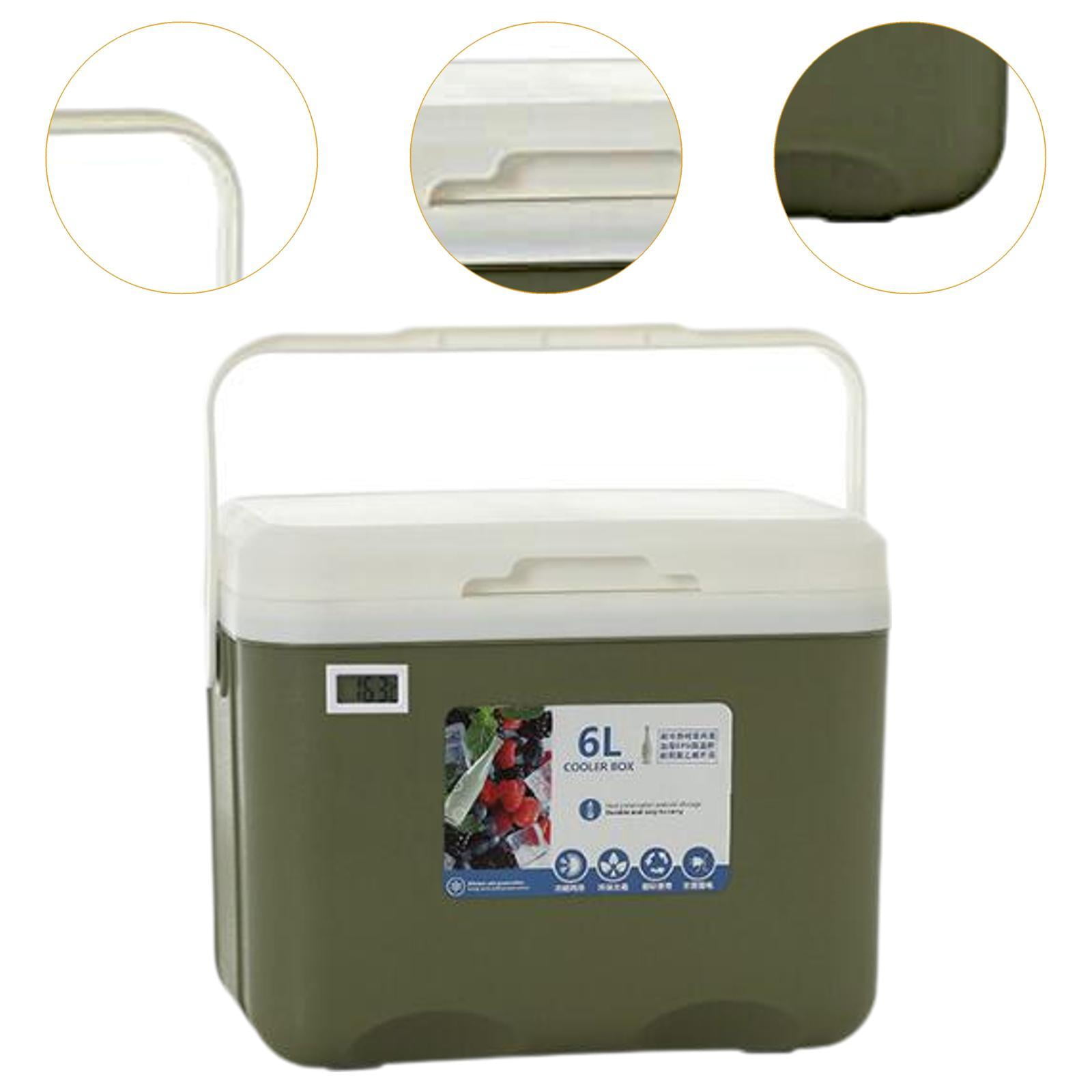 koolsoo Insulated Box Personal Small Ice Chest Insulated Portable for Outdoor Barbecue Sport Drink Breast Milk Food green