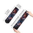 thumbnail image 3 of Lsque Chucky Printed Crew Socks, Moisture-Wicking Socks, Athletic Socks for Men Breathable Cushion Socks Casual Sport Socks for Running Traveling, 3 of 6