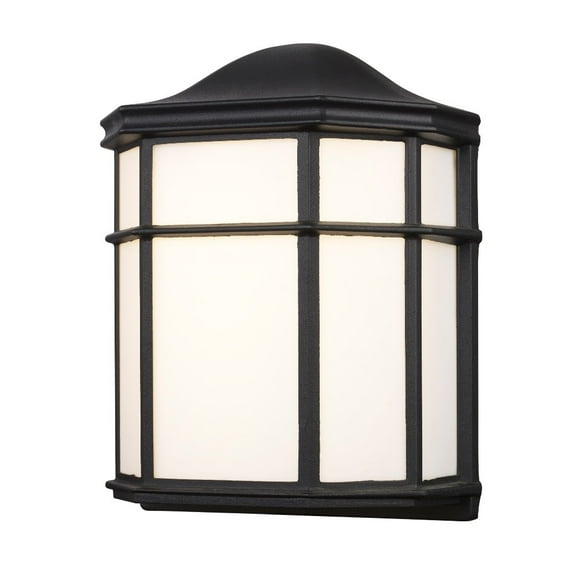 Trans Globe Lighting Led-4484 Andrews 10" Tall Led Outdoor Wall Sconce - Black