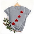 thumbnail image 3 of Tops de Cuello Redondo para las Mujeres Nuevo Suéter de Manga Corta, Camiseta de Poliéster Impresa Casual, 3 of 3