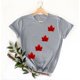 thumbnail image 3 of Tops de Cuello Redondo para las Mujeres Nuevo Suéter de Manga Corta, Camiseta de Poliéster Impresa Casual, 3 of 3