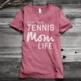 thumbnail image 2 of Thread Tank Livin' That Tennis Mom Life Women's Fashion Relaxed Crewneck T-Shirt Tee Heather Rouge X-Large, 2 of 5