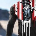 thumbnail image 4 of Viluyesy Mens Sun Shirt UV Protection with Face Mask, Printed Quick Dry Breathable Rash Guard Long Sleeve Shirt B Black L, 4 of 6