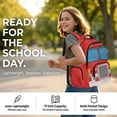 thumbnail image 2 of Kuiaobaty Fire Truck Print Backpack and Pencil Case Set for Girls Boys Large Capacity Bookbags and Lunch Box with Bottle Holder Roomy Casual Backpack and Lunch Bag Set for School Camping, 2 of 7