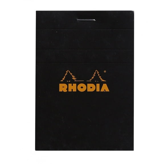 Rhodia Pad, Staple Bound, Graph, Black, 3 in x 4 in