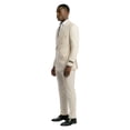 thumbnail image 2 of Tazzio Skinny Fit Double Breasted Shawl Collar 2pc Suit Set, 2 of 4