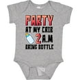 thumbnail image 3 of Inktastic Party at My Crib 2 A.m. Bring Bottle Baby Humor Boys or Girls Baby Bodysuit, 3 of 5