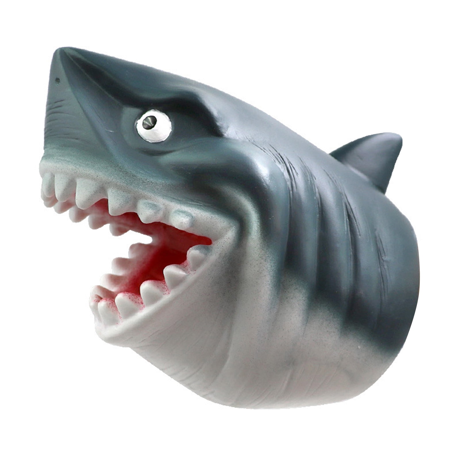 HOT Realistic Shark Dinosaur Hand Puppet Plastic Mouth Deformation Children Toy 