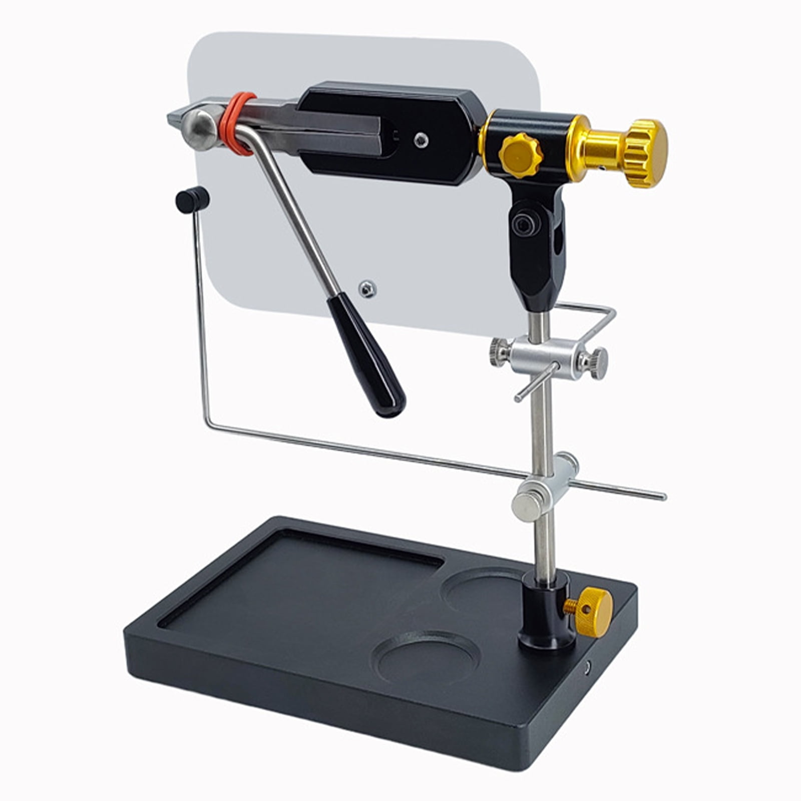 High Strength Fly Tying Tieing Tool with Bobbin Threader Adjustable Fly Tying Tool Benches Vise Lures Making Tools