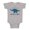 Grey, variant on TeesAndTankYou Menora-saurus Hanukkah Baby Onesie Infant One Piece Bodysuit Newborn Light Blue