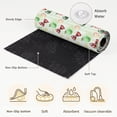 thumbnail image 6 of Round Area Rugs 5Ft, Candy Fruits Non-Slip Washable Circle Rugs Carpet, Vibrant Summer Rustic Bows Green Stripes Indoor Outdoor Rug Floor Mats Throw Runner for Bedroom Living Room Bathroom, 6 of 8