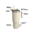 thumbnail image 2 of Termo Hydrapeak Voyager de 40 oz con asa y Popote Modern Cream Hydrapeak Voyager de 40 oz, 2 of 8