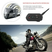 2 Pieces Motorcycle Helmet E6 Intercom Headset 1300M Range 6 Riders Sports Headsets Waterproof Scooter Interphone