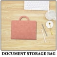thumbnail image 3 of GOOHOCHY  Waterproof Zipper Pouches Receipt Holder Organizer Travel Pink, 3 of 8