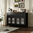 thumbnail image 2 of AKDSteel 55" Farmhouse Buffet Cabinet – Large Sideboard with Wine Storage, Adjustable Shelves, 3 Drawers & 4 Doors, Kitchen Buffet Coffee Bar for Dining or Living Room, 2 of 6