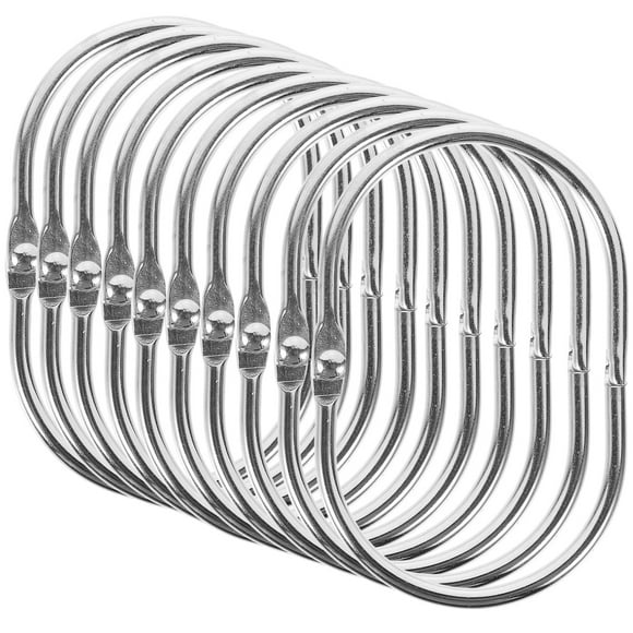 30 ganchos para cortina de ducha, anillos de metal para baño.