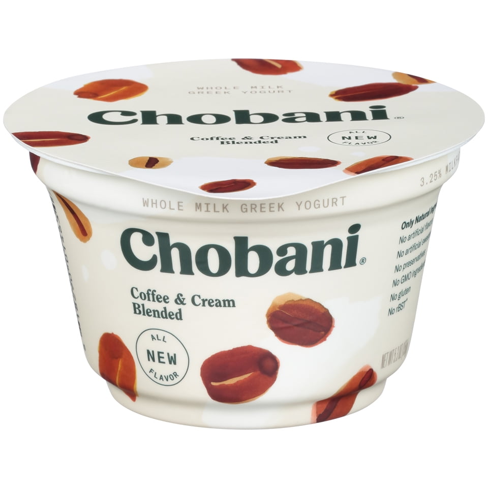 Chobani® Whole Milk Greek Yogurt, Coffee & Cream Blended 5.3oz
