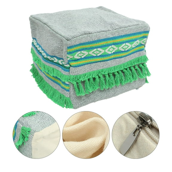 WHAMVOX  Patio Foot Stools Outdoor with Storage for Living Room Rest Home Cushion