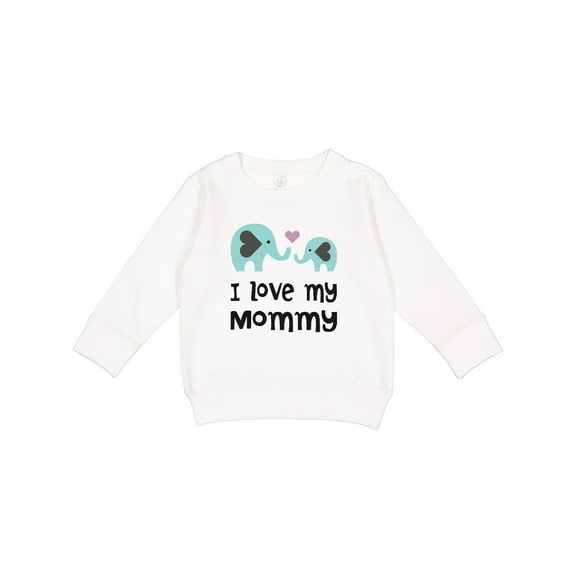 Inktastic I Love My Mommy Toddler Sweatshirt