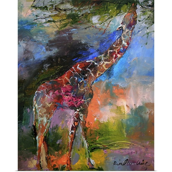 Great BIG Canvas | Rolled Richard Wallich Poster Print entitled Giraffe