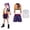 Cosplay-A, variant on Halloween Stage Role Play Cosplay Costume, Stage Role Play Stage Performance Outfit, Includes Outerwear, Vest and Shorts, Singer Role Play Suit Animee Party, 100(2-3 Years)