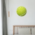 thumbnail image 4 of Injueey Reloj de pared de acrílico, decoración de dormitorio de casa de poco ruido, forma de fútbol Decoración del hogar forma de tenis, 4 of 6