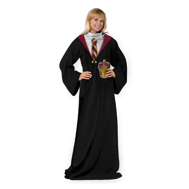 H Potter -Hogwarts Rules Adult Comfy Throw with Sleeves
