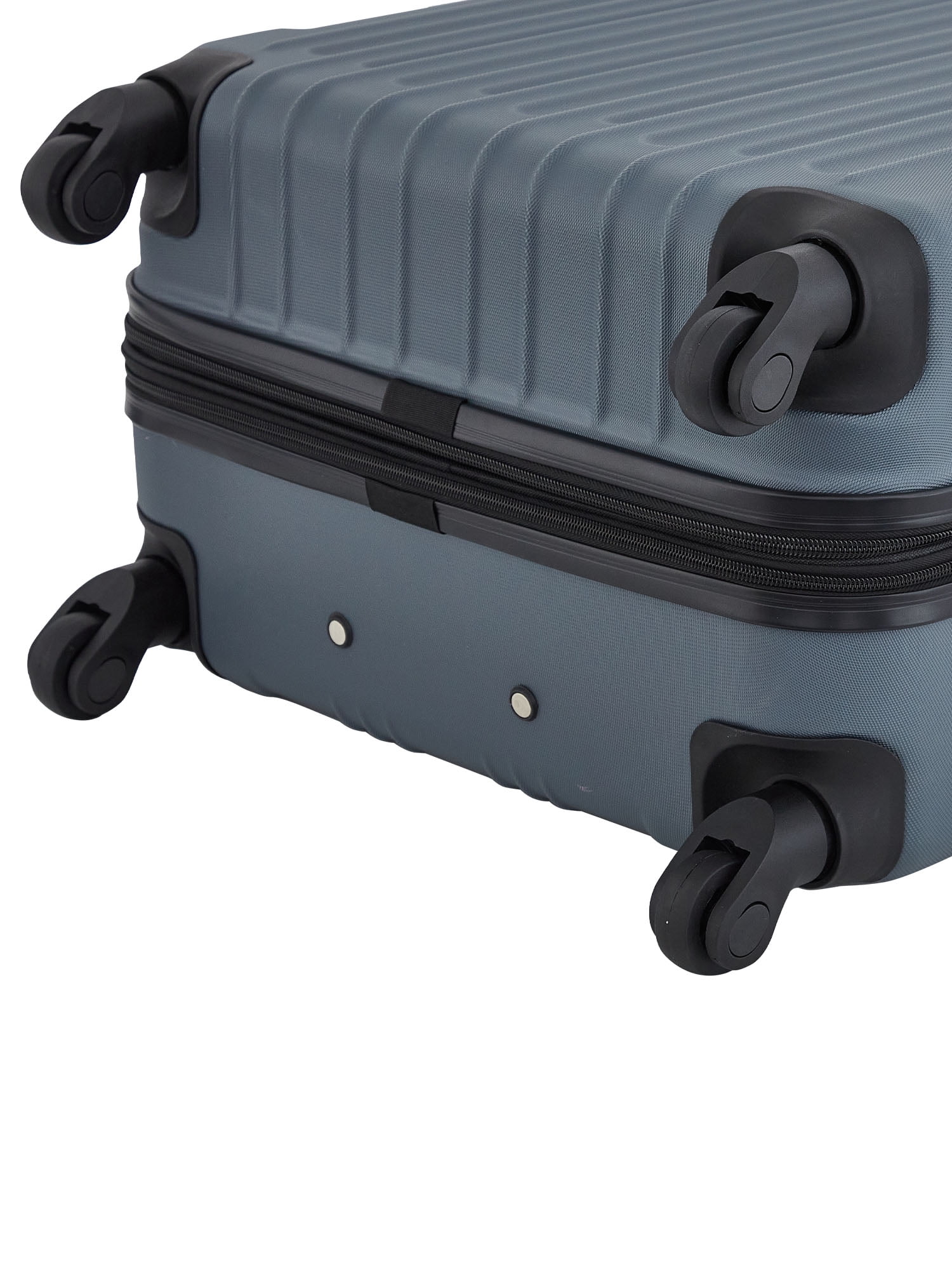 Travelers Club 4-Piece Hard Side Luggage Set with Spinner Wheels - Dark Slate Gray