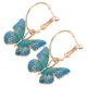thumbnail image 5 of 1 par de pendientes pequeños de mariposa esmaltados, pendientes colgantes de mariposa para mujeres y niñas, joyería llamativa, 5 of 7