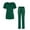 Hunter Green, variant on Adar Pro Breakthrough Plus Scrub Set For Women - Enhanced V-Neck Top & Multi Pocket Pants
