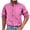 Hot Pink, variant on ZCFZJW Long Sleeve Button Down Dress Work Shirts for Men Casual Big and Tall Regular Fit Solid Color Lapel Collared Business T-Shirt Tops Dark Blue L
