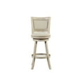 thumbnail image 3 of Boraam Melrose 29in. High Back Swivel Wood Bar Stool, Ivory Wire-Brush Finish, 3 of 6