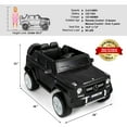 thumbnail image 2 of JOYLDIAS 12V Licensed Mercedes-Benz G650S Kids Ride on Car Electric Toy w/Remote Control, 3 Speeds, LED Lights, Bluetooth, Music, Horn, Black, 2 of 11
