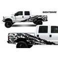 thumbnail image 2 of Factory Crafts Nightmare Side Graphics Kit Vinyl Decal Wrap Compatible with Ford F-250 Crew Cab 6.75 Bed 1999-2006 - Matte Black, 2 of 4