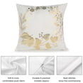 thumbnail image 3 of Juego de 2 fundas de almohada decorativas de color blanco y dorado de 18 x 18 pulgadas, funda de cojín para sofá, decoración del hogar, juego de fundas de almohada para sala de estar, 3 of 6