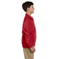 thumbnail image 3 of Harriton 8 oz. Full-Zip Fleece (M990Y) Red, M, 3 of 3
