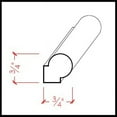thumbnail image 7 of EWPM40 Round Panel Moulding Trim 3/4" x 3/4" Unfinished Solid Hardwood, 7 of 7
