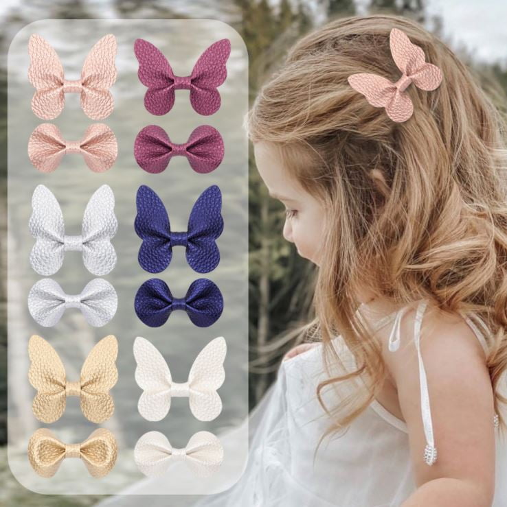 Girls Hair Clips Barrettes, 12 Pcs Girls Hair Bows Clips Hair Barrettes
